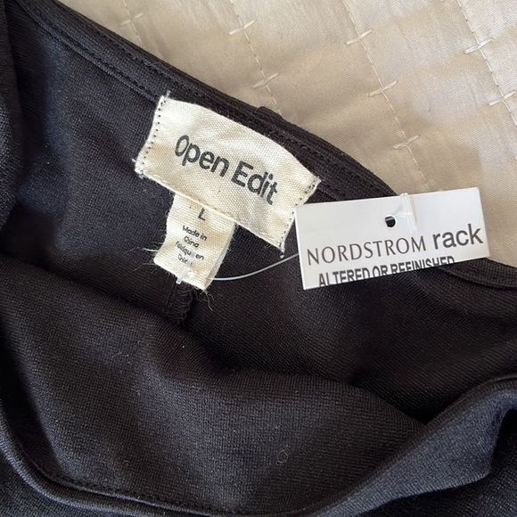 Open Edit Cut Out Sleeveless Midi Dress Black Size Large - Picture 6 of 8